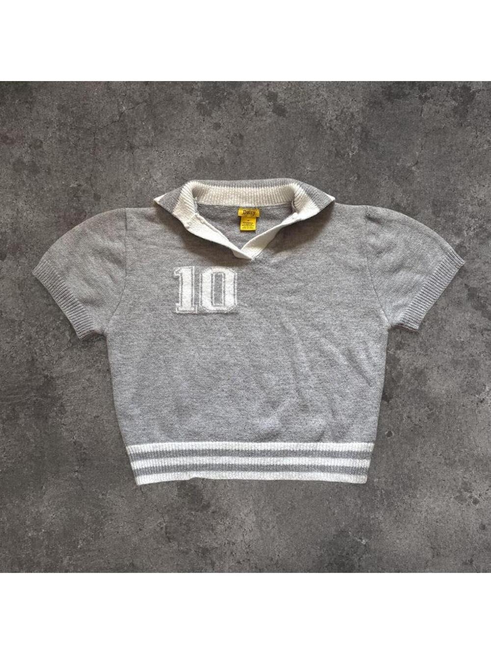 Fire Y2K Daisy cropped sweater